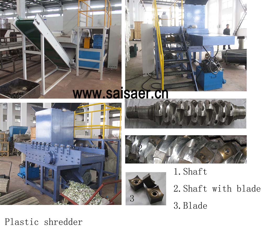 Plastic Shredder for Plastic Recycling